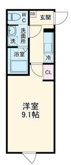 【間取り】 | ＧＲＡＤＵＳ大和田町 | 間取りです。