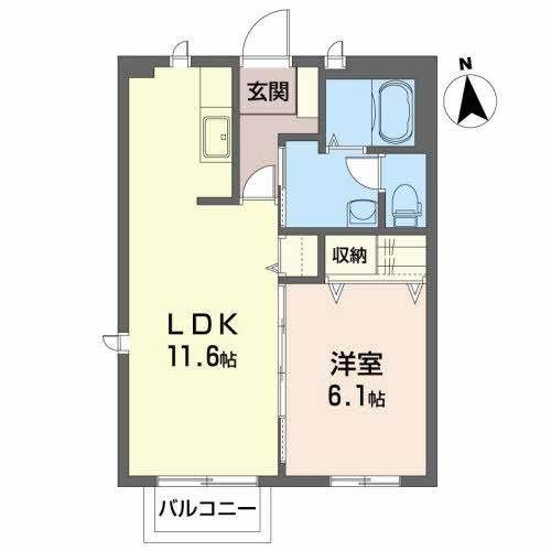 プログレスながい Ｂの間取り