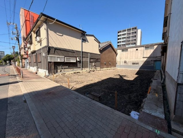 東成区東小橋　売土地の前面道路含む現地写真