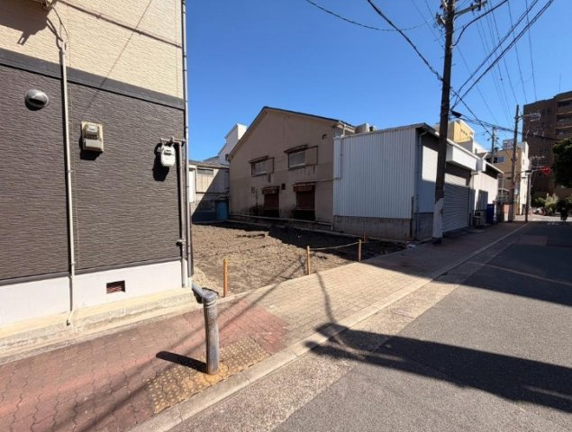 東成区東小橋　売土地の前面道路含む現地写真