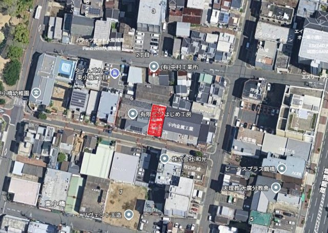 東成区東小橋　売土地の地図