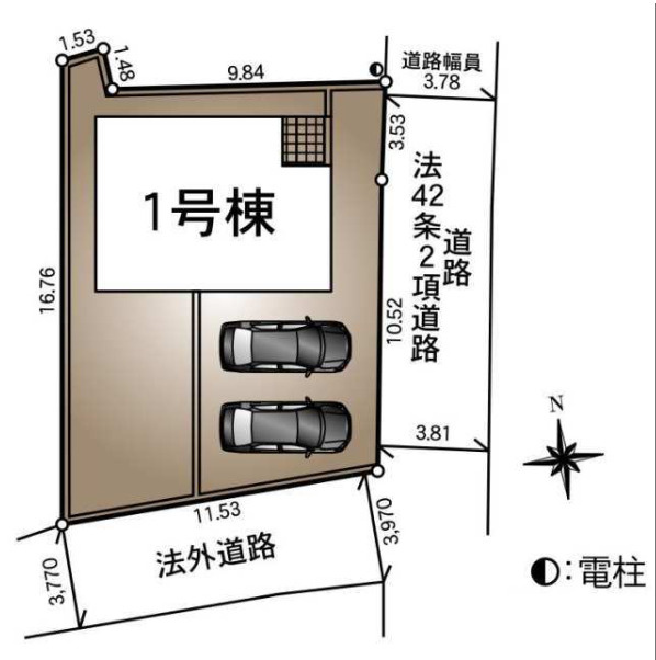 【新築戸建て】秋田市手形　第4の区画図