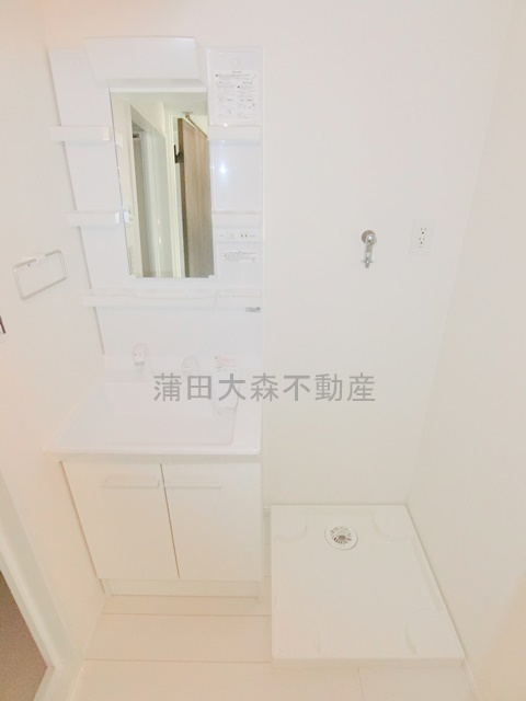 GENOVIA大森町Ⅱの洗面所|洗面脱衣所　独立洗面台　洗濯機置き場