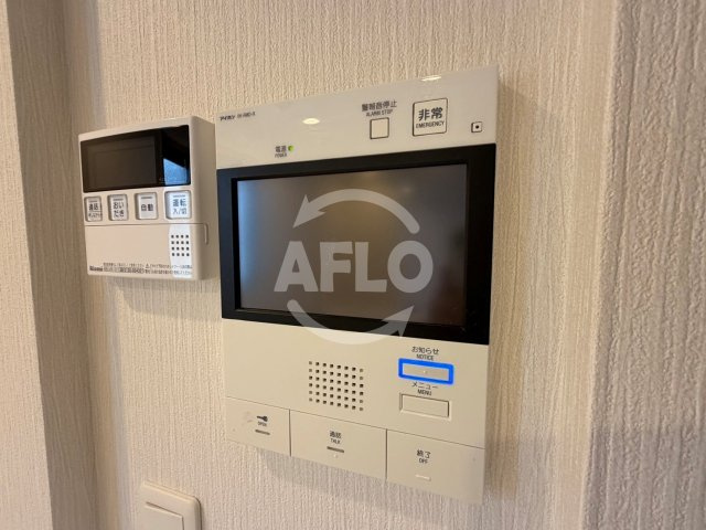 パークフラッツ安堂寺町のセキュリティ|パークフラッツ安堂寺町　モニター付きインターホン