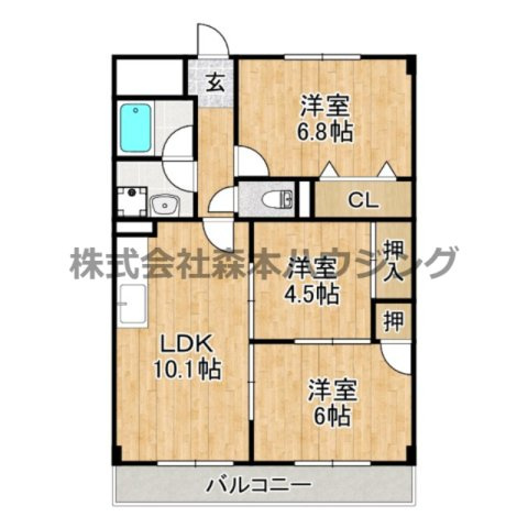 【間取り】 | 　コウジィーコート忍ケ丘
