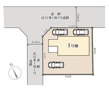 小美玉市羽刈　2期　新築戸建ての区画図|区画図です♪