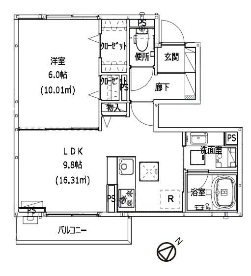 クラリエールの間取り
