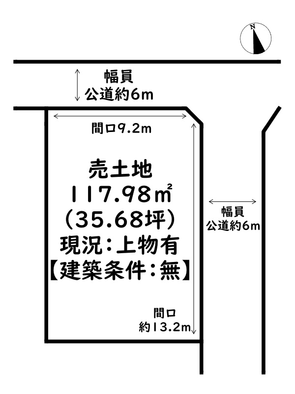 姫路市木場/売土地の土地図