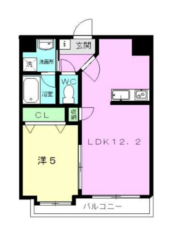 菊池郡菊陽町大字原水の賃貸マンションの間取り