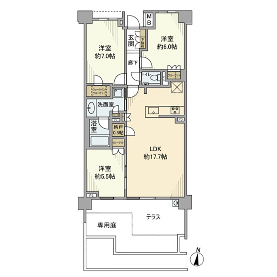 【間取り】 | プラウド瑞穂岳見町