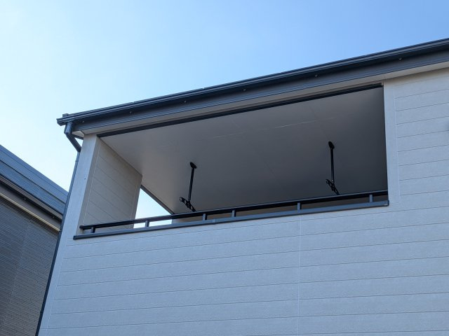 第1　石岡市石岡　新築戸建てのバルコニー