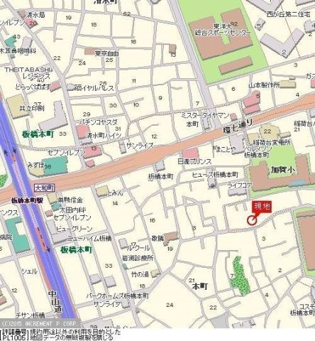 ＳＩＮ－Ｃｉｔｙ板橋本町の地図
