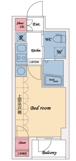 ブライズ大森東の間取り|洋室6帖の1Kバストイレ別独立洗面台！？
