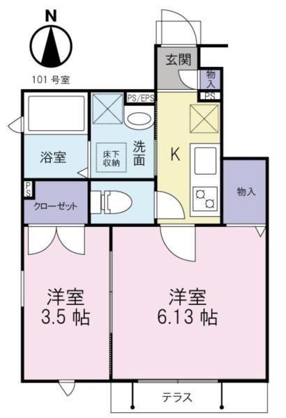 グレイン　アンド　リーブスの間取り