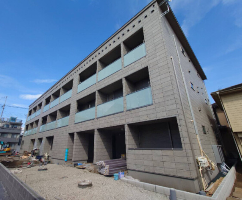 調布市下石原１丁目のアパートの外観