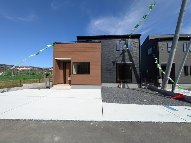 日立市田尻町　6期　新築戸建て　1号棟の前面道路含む現地写真|現地案内会開催中です！ 平日のご見学も可能です。 お気軽にお問い合わせください♪ 【リアライズ不動産】 0297-86-8370まで♪
