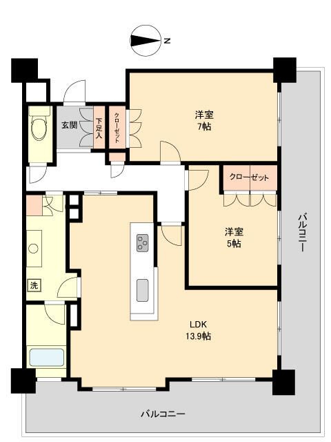 レジディアタワー仙台の間取り