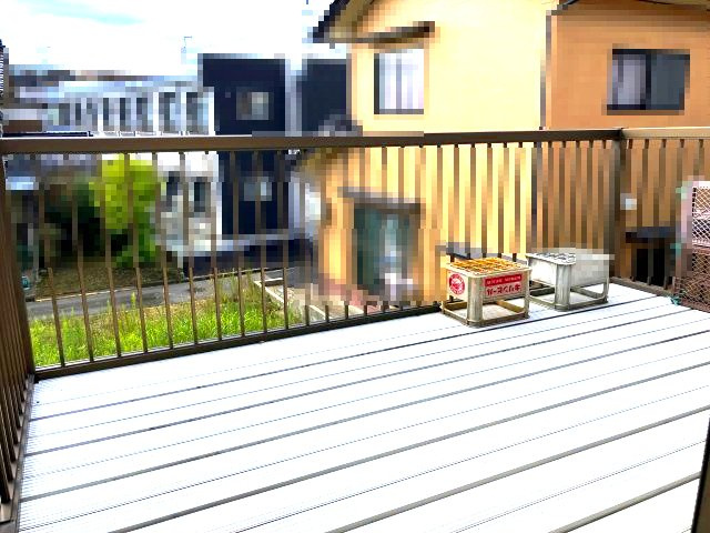 桜町　中古戸建　9DKのバルコニー