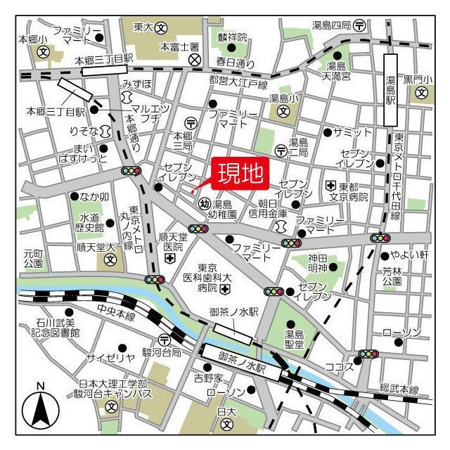 Ｔｈｅ　Ｒｅｓｉｄｅｎｃｅ　文京本郷の地図