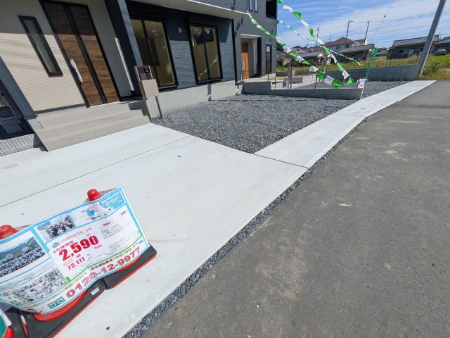 日立市田尻町　6期　新築戸建て　4号棟の駐車場|駐車は4台可能です♪