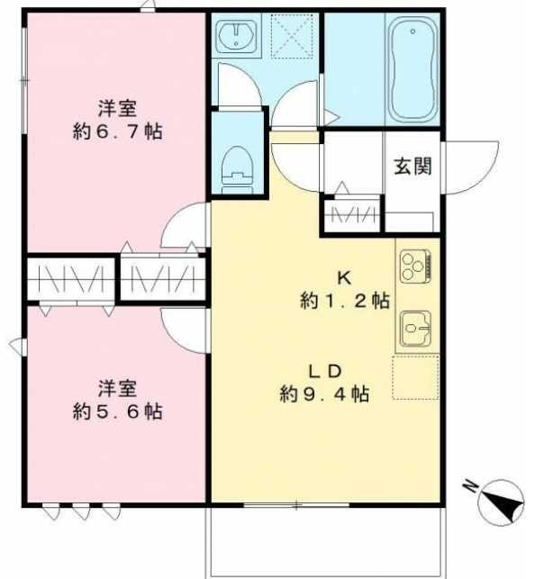 カームコートK　新築　ZEH　ユアメゾンの間取り