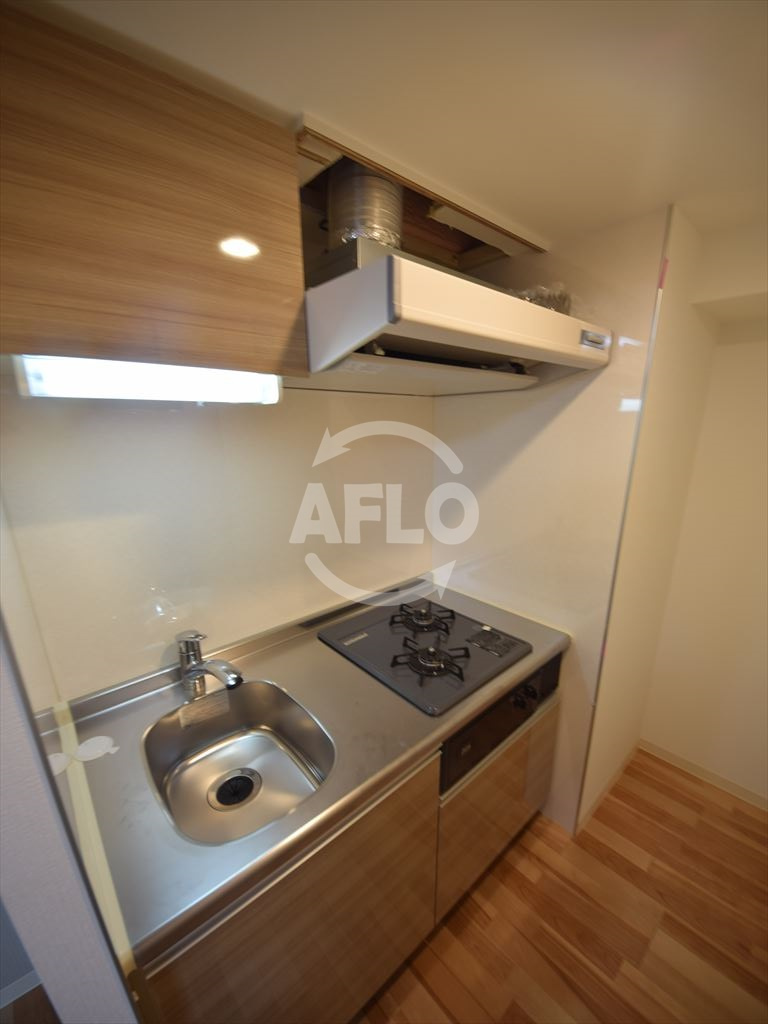 ミラージュパレス難波東レジデンスのキッチン|ミラージュパレス難波東レジデンス　2口ガスシステムキッチン