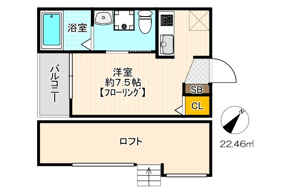 レガシィ井尻の間取り|使いやすい間取りです。
