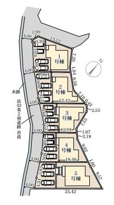 日立市田尻町　6期　新築戸建て　5号棟の区画図|区画図です♪