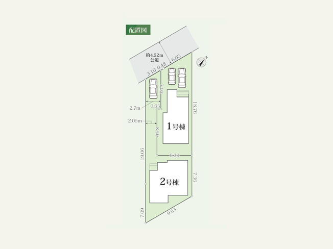 【土地図】 | 大野台新築戸建 | 図面は敷地の概略を示すもので、現況と異なる場合は現況を優先します。境界や接道、外構の範囲など気になる点は担当者が資料をもとにご説明します。無理な営業はいたしませんので、お気軽にご相談ください。