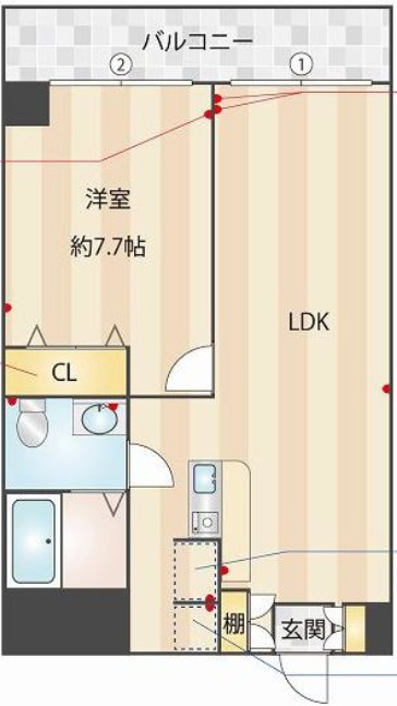 大森山王濱栖鳳の間取り|間取りです。