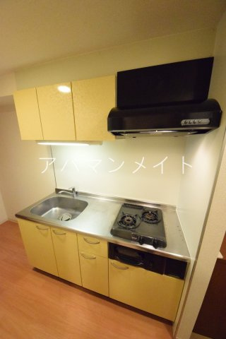 【キッチン】 | GLOIREMANSION | ガスコンロ２口付き！