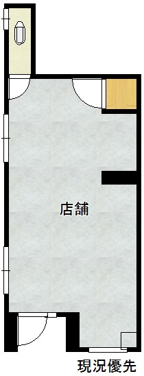 淀下津町２７９－８　１階店舗の間取り|現況優先