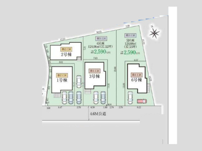 【土地図】 | 相原新築戸建 | 図面は敷地の概略を示すもので、現況と異なる場合は現況を優先します。境界や接道、外構の範囲など気になる点は担当者が資料をもとにご説明します。無理な営業はいたしませんので、お気軽にご相談ください。