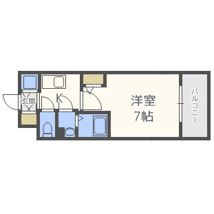 エスリード梅田グレイスの間取り|エスリード梅田グレイス　開放感のある間取り