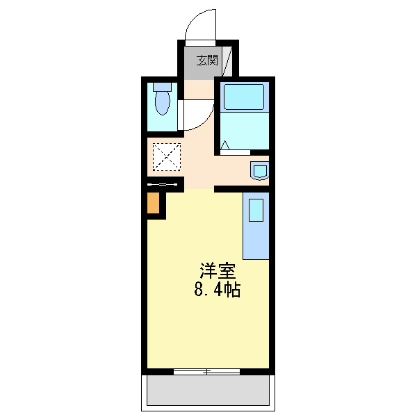 大阪市淀川区新北野１丁目の賃貸マンションの間取り