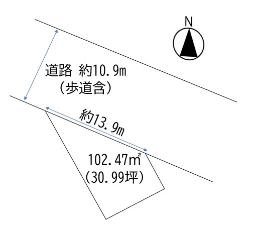 東区大山2丁目　土地