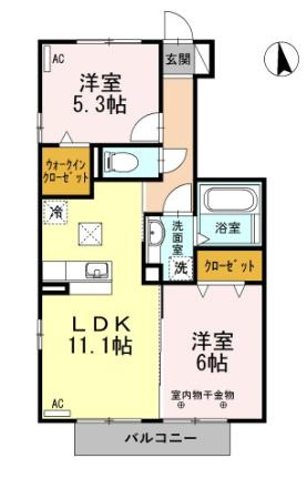 プロムナード　A棟の間取り