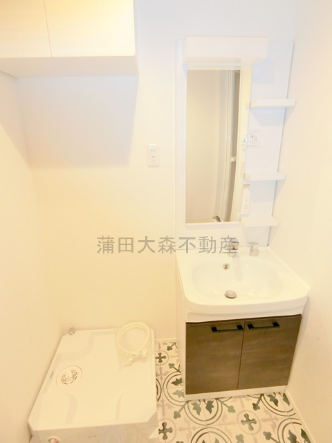 ソルナクレイシア蒲田の洗面所|独立洗面台　洗面脱衣所　洗濯機置き場　