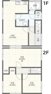 【間取り】 | 東京都大田区東馬込１丁目戸建 | 間取りです。