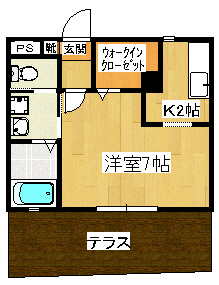 エヌズ本八幡の間取り