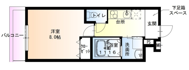 【間取り】 | フジパレス助松町　１番館