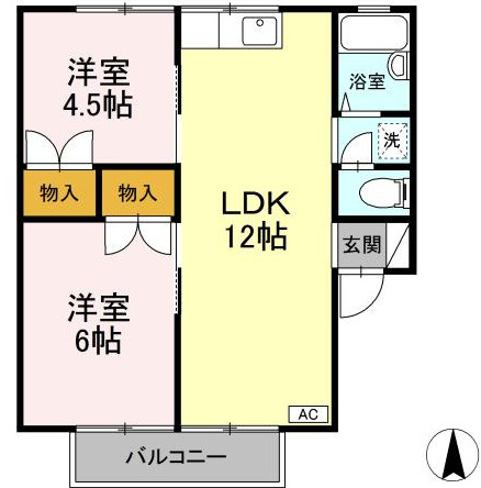 【間取り】 | ミユキハイツ | インターネット無料！