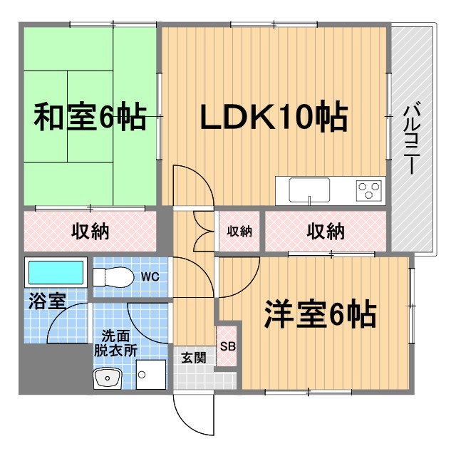 サクシード甲子園の間取り