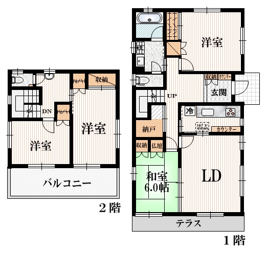 永福４丁目戸建ての間取り