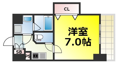 【間取り】 | ミラージュパレス南堀江 仲介手数料無料