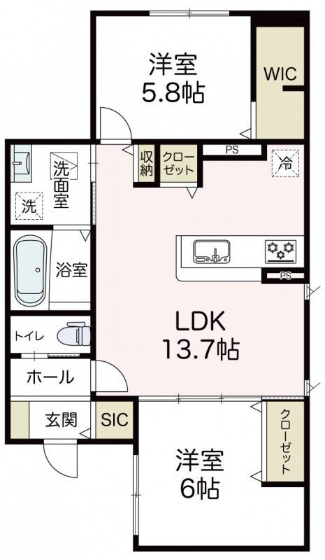 ピリナ日吉の間取り