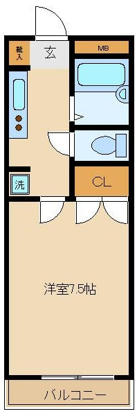 エンジェルス守屋の間取り|間取りです。