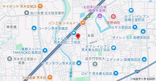 クロスロードⅡA棟の地図