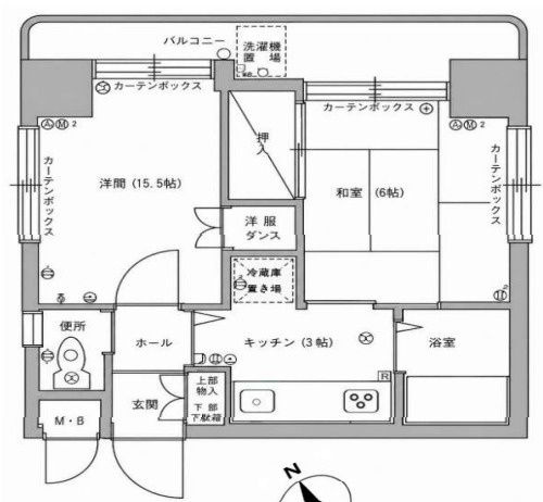 エスエスケーグリーンパーク三ノ輪の間取り