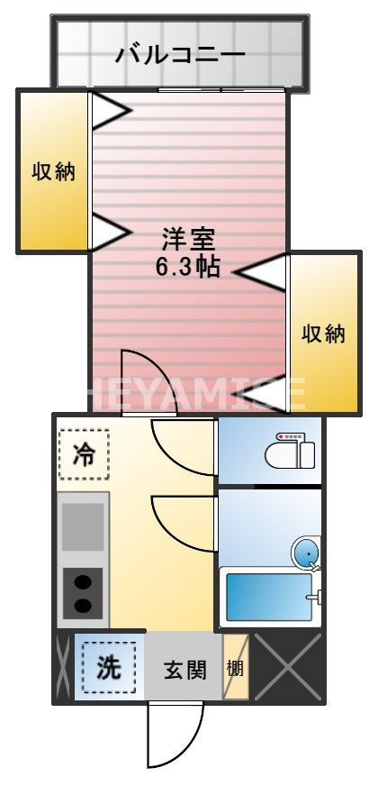 プチメゾン天満の間取り